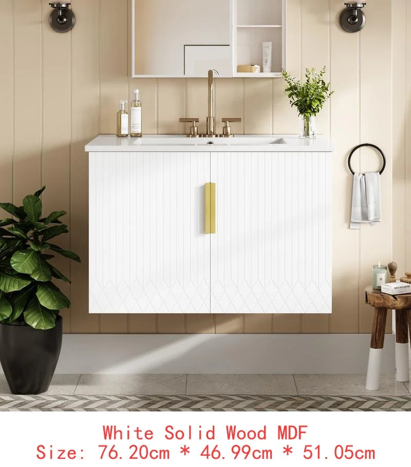 Bathroom Vanity Set with Separate Ceramic Sink