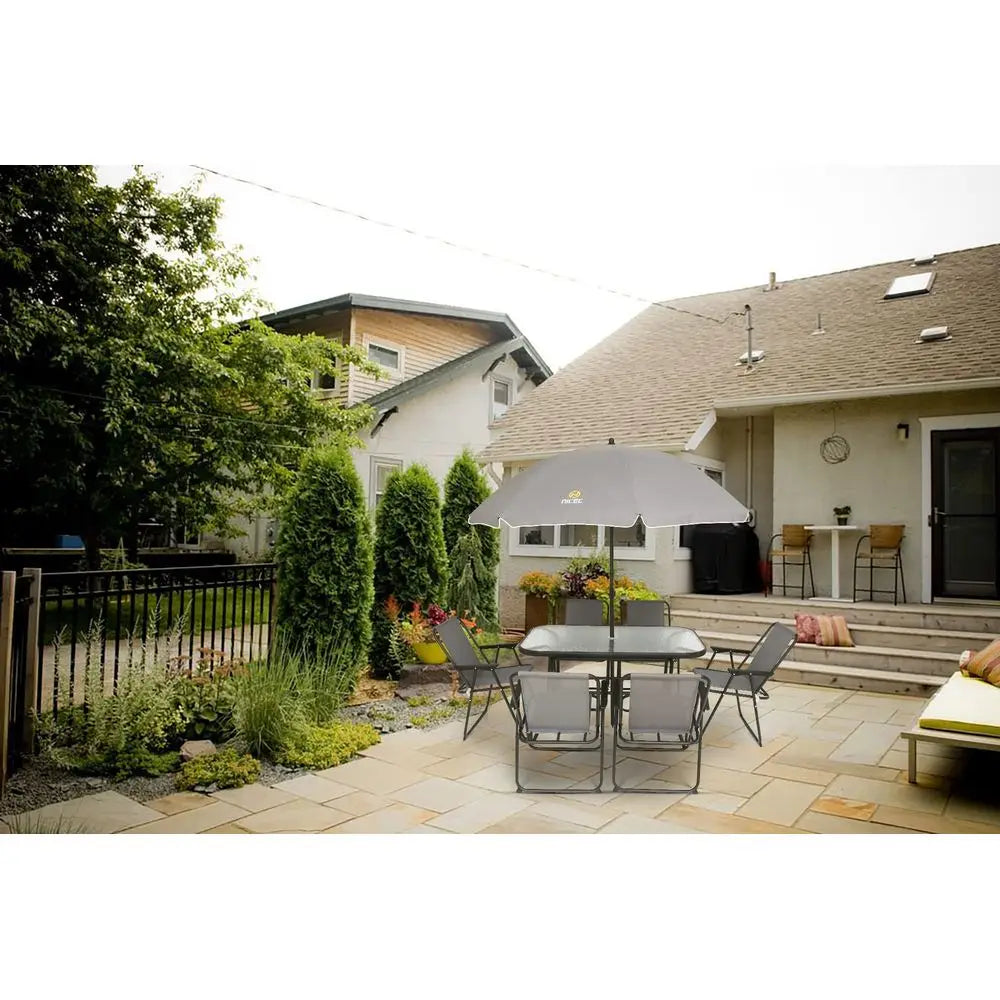 Outdoor 8 Piece Dining Sets with Removable Umbrella