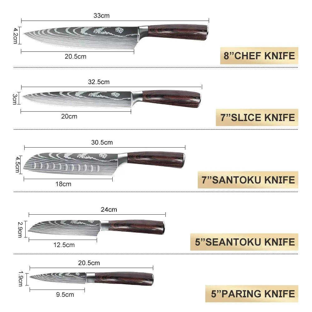 5 piece Knife Set