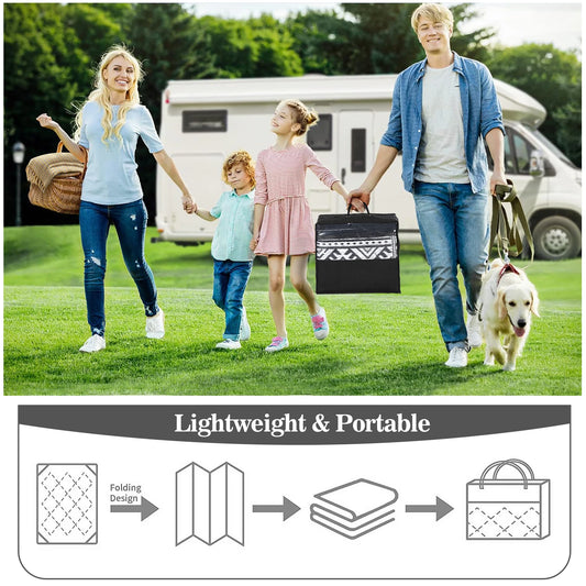 Reversible Waterproof 6x9 Patio Plastic Straw Rug