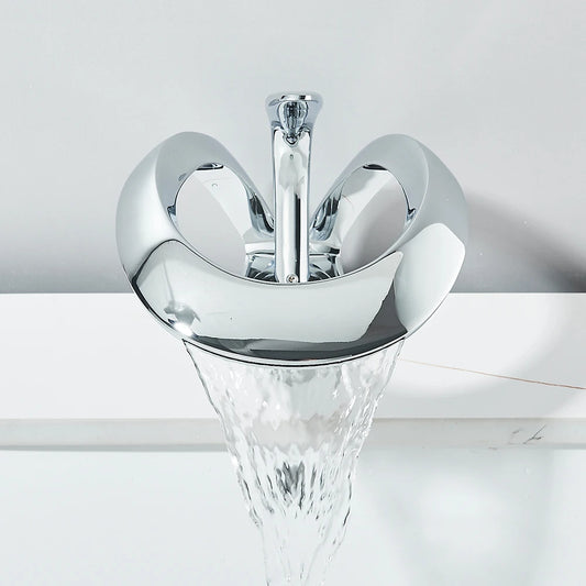 Waterfall Basin Faucet Deck Mounted