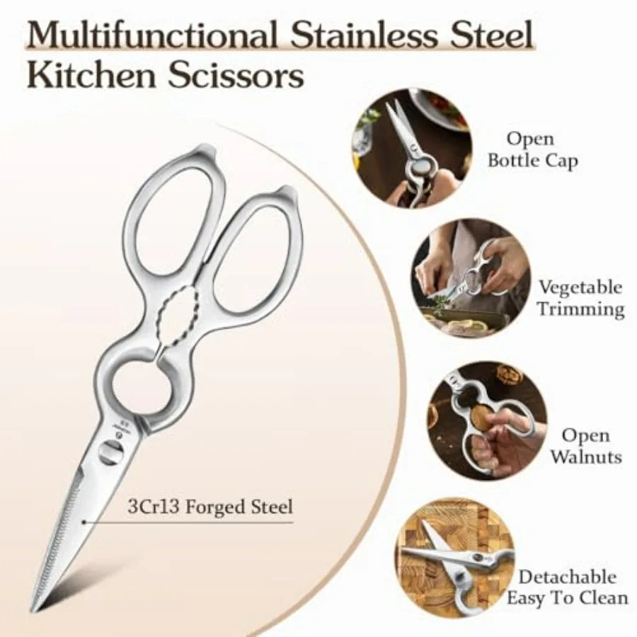 High Carbon Steel Kitchen Knife Set