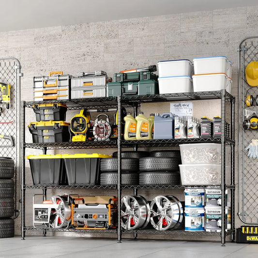 Heavy Duty Metal 4-Tier Wire Rack Shelves