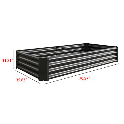 Raised Garden Bed 6×3×1 ft