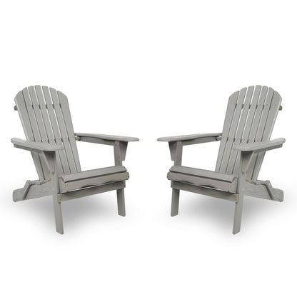 Solid Cedar Folding Adirondack Chairs