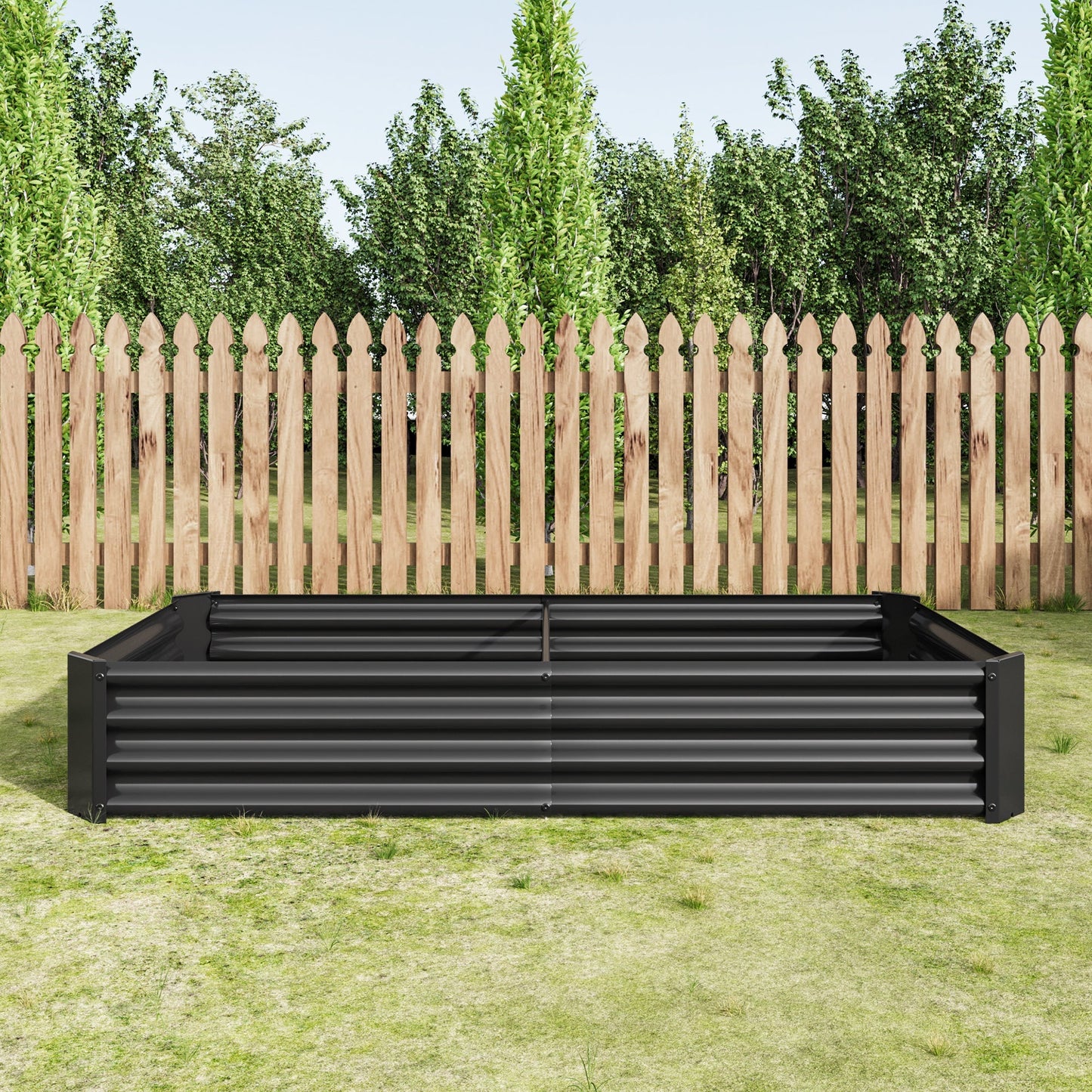 Raised Garden Bed 6×3×1 ft