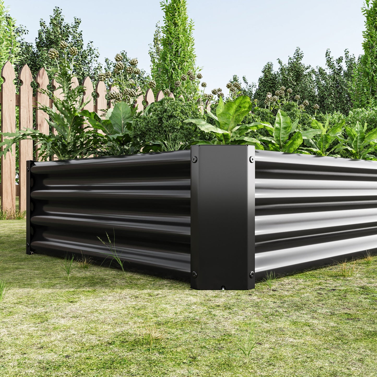 Raised Garden Bed 6×3×1 ft