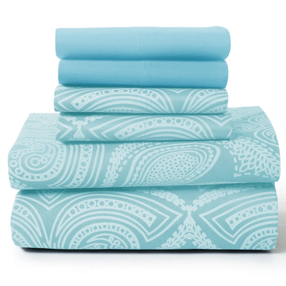 6 Piece Paisley Sheet Set