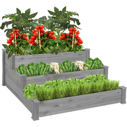 Raised Garden Bed Planter Stackable & Flat Arrangement