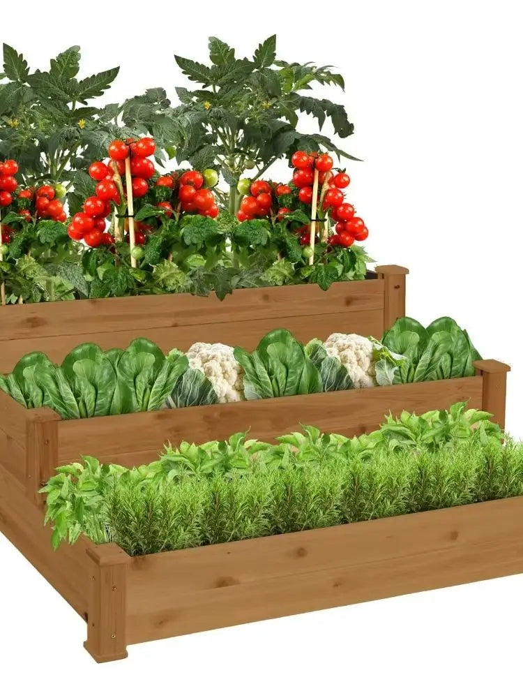 Raised Garden Bed Planter Stackable & Flat Arrangement
