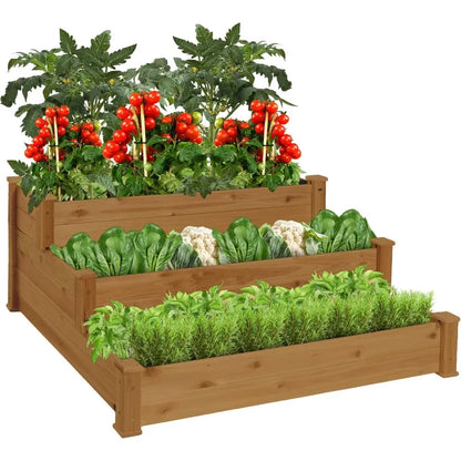Raised Garden Bed Planter Stackable & Flat Arrangement