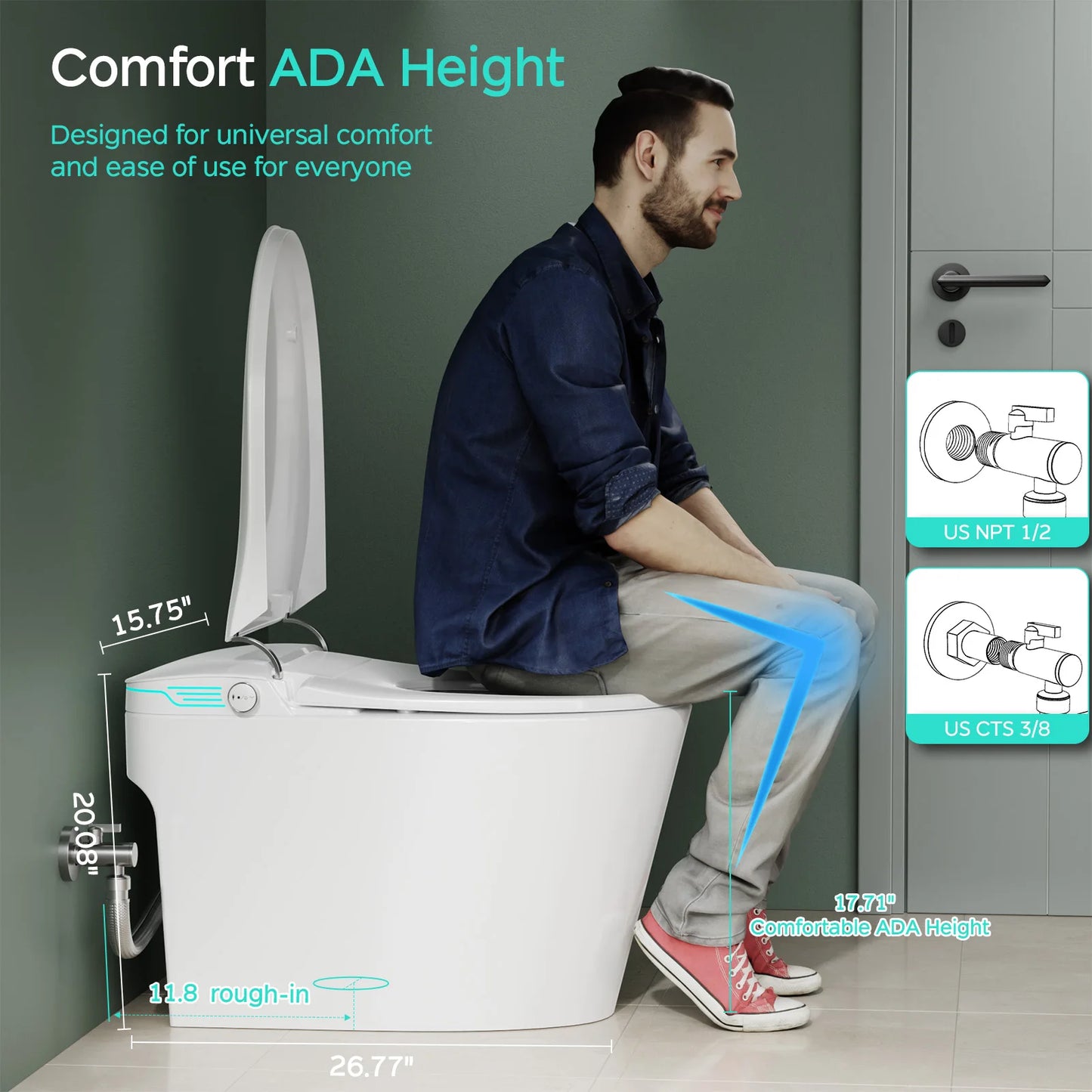 Smart Toilet with Bidet