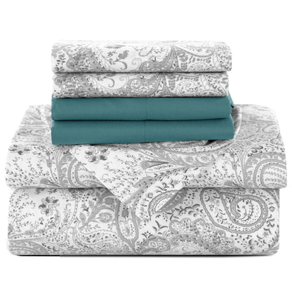 6 Piece Paisley Sheet Set