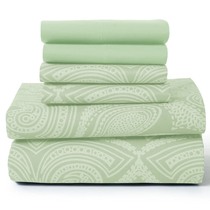 6 Piece Paisley Sheet Set