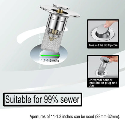 Bathroom Sink Drain Strainer & Stopper