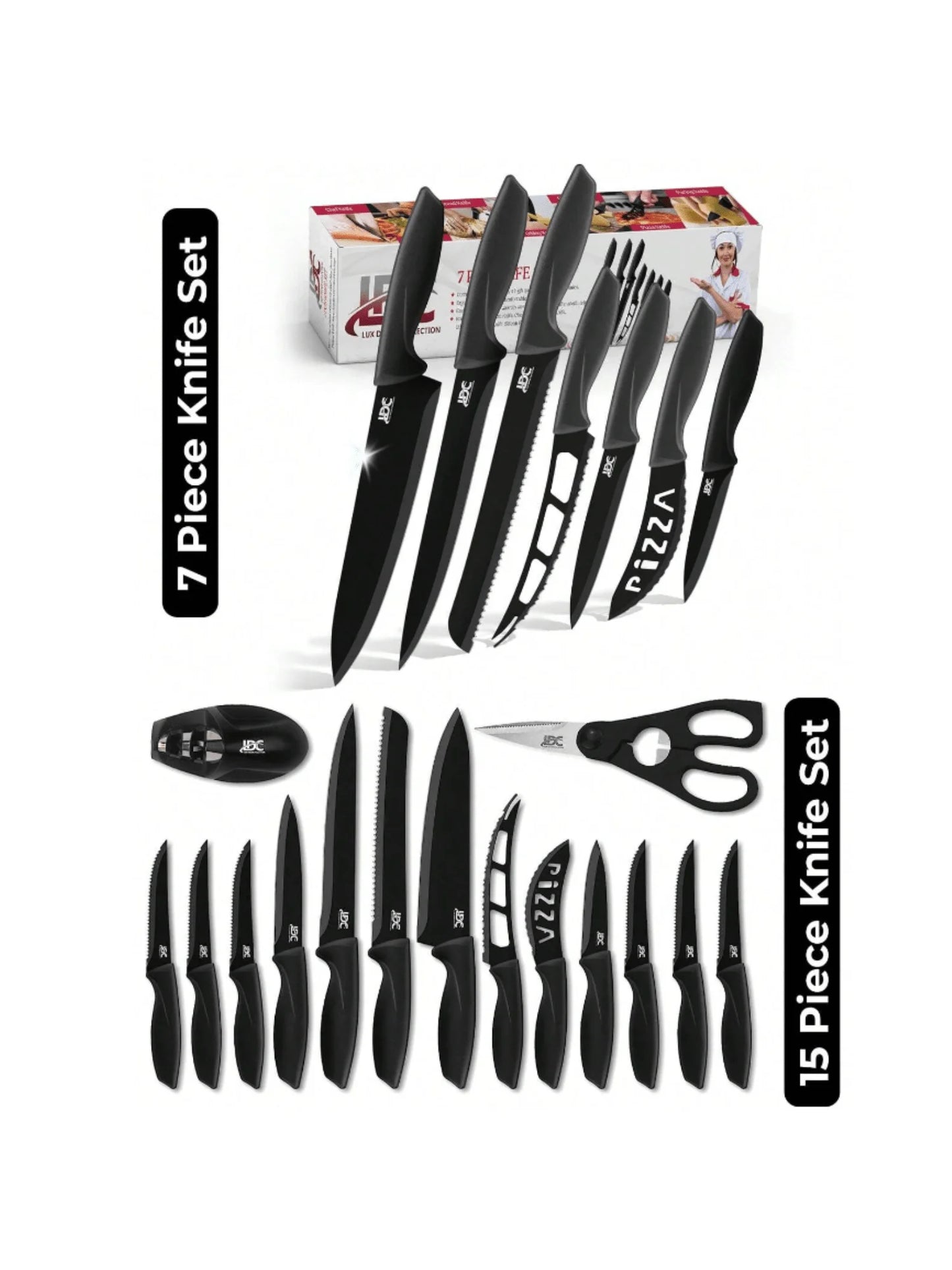Kitchen Knife Set - Stainless Steel