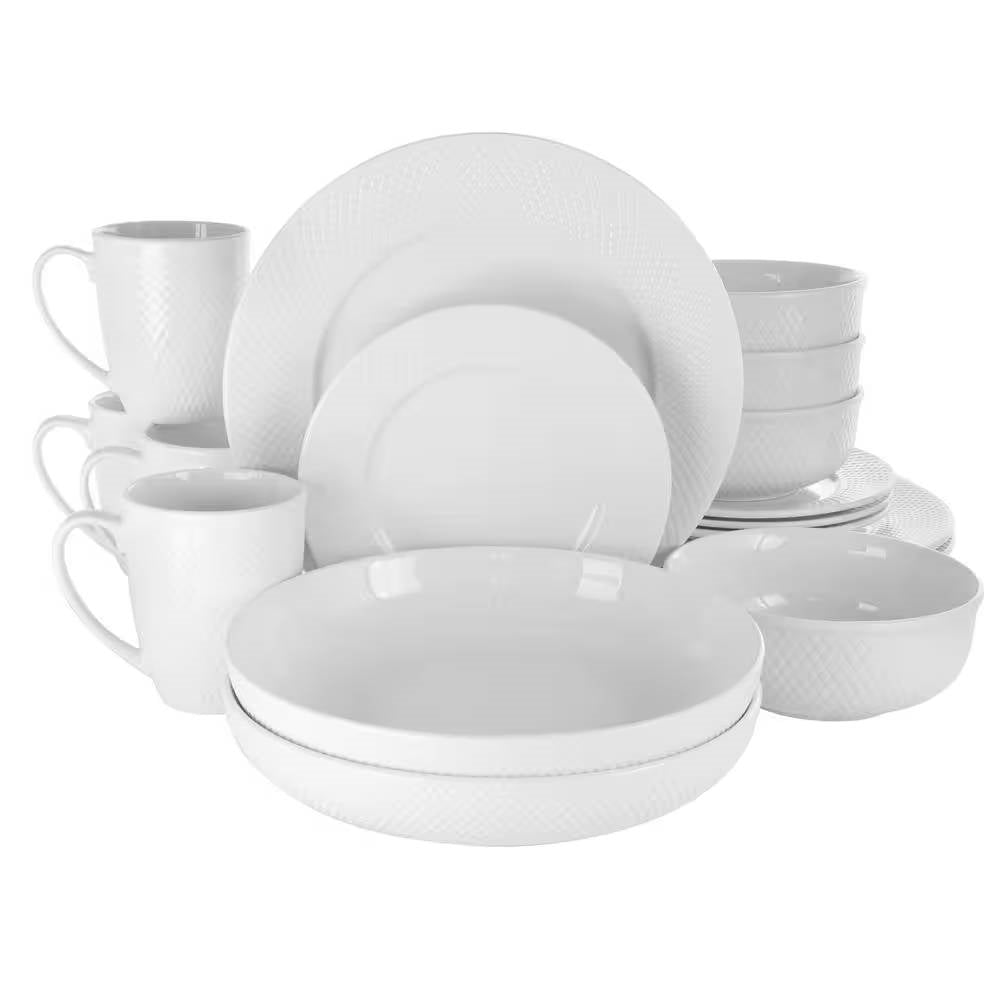 White Porcelain Dinnerware Set