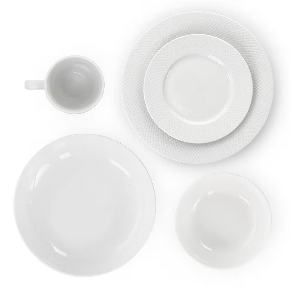 White Porcelain Dinnerware Set