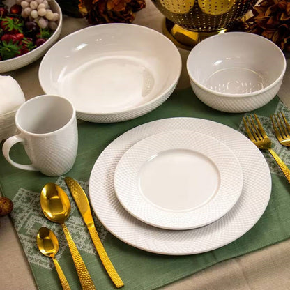 White Porcelain Dinnerware Set