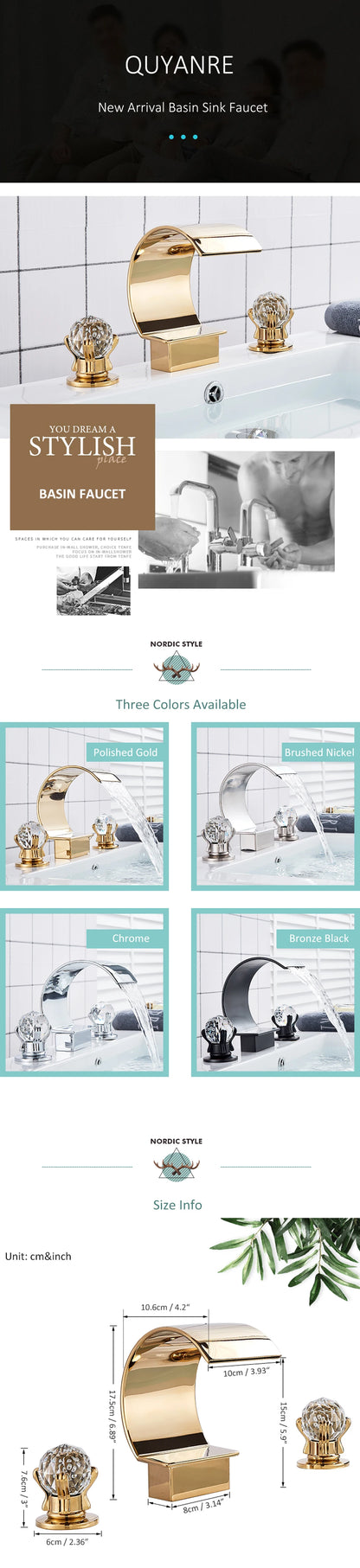 Waterfall Bathroom Faucet
