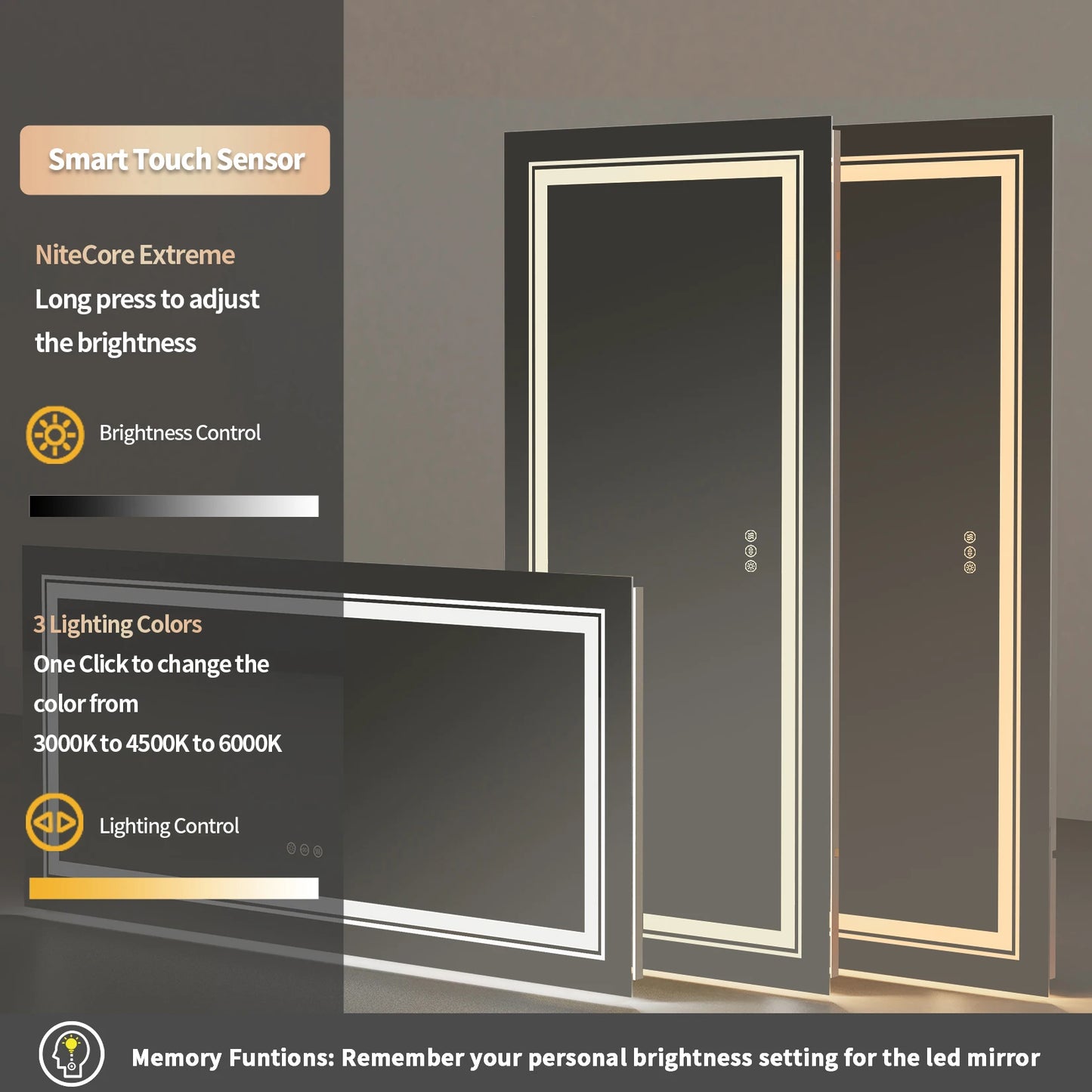 Extra Large Mirror LED