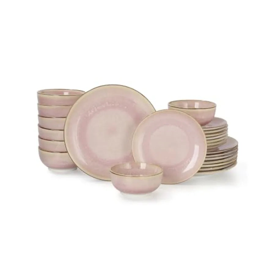 12 piece Porcelain Plates and Bowls Set