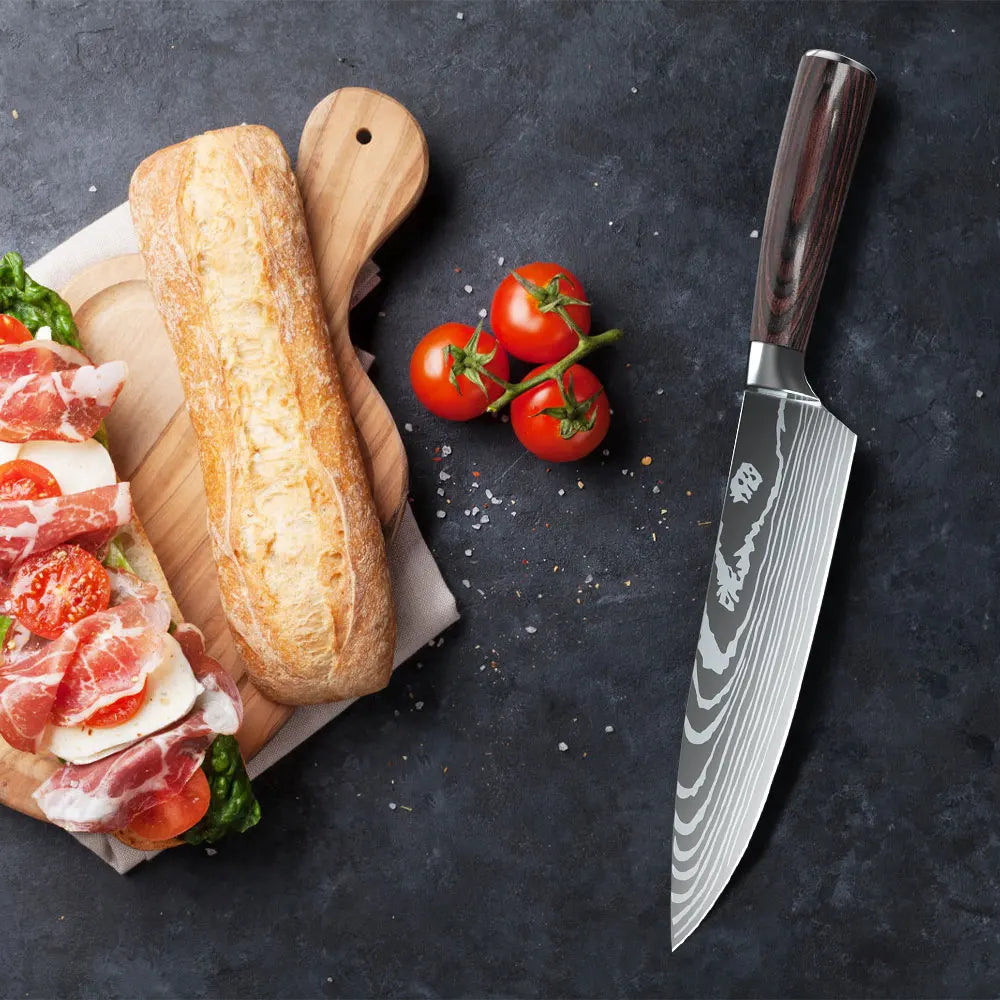 3 Piece High Carbon Stainless Steel Chef Knife set