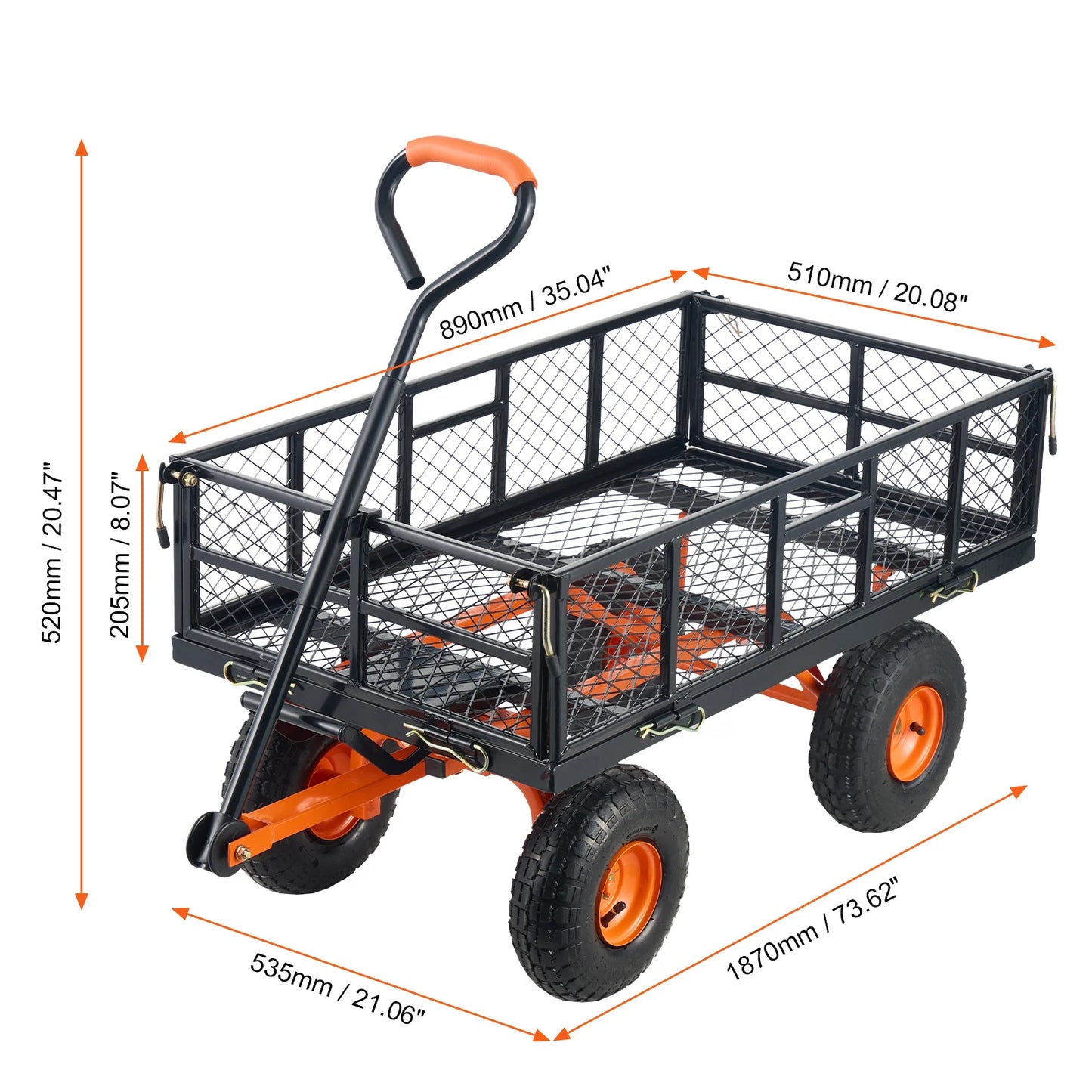 Sturdy Metal Garden Cart