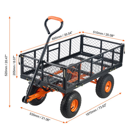 Sturdy Metal Garden Cart