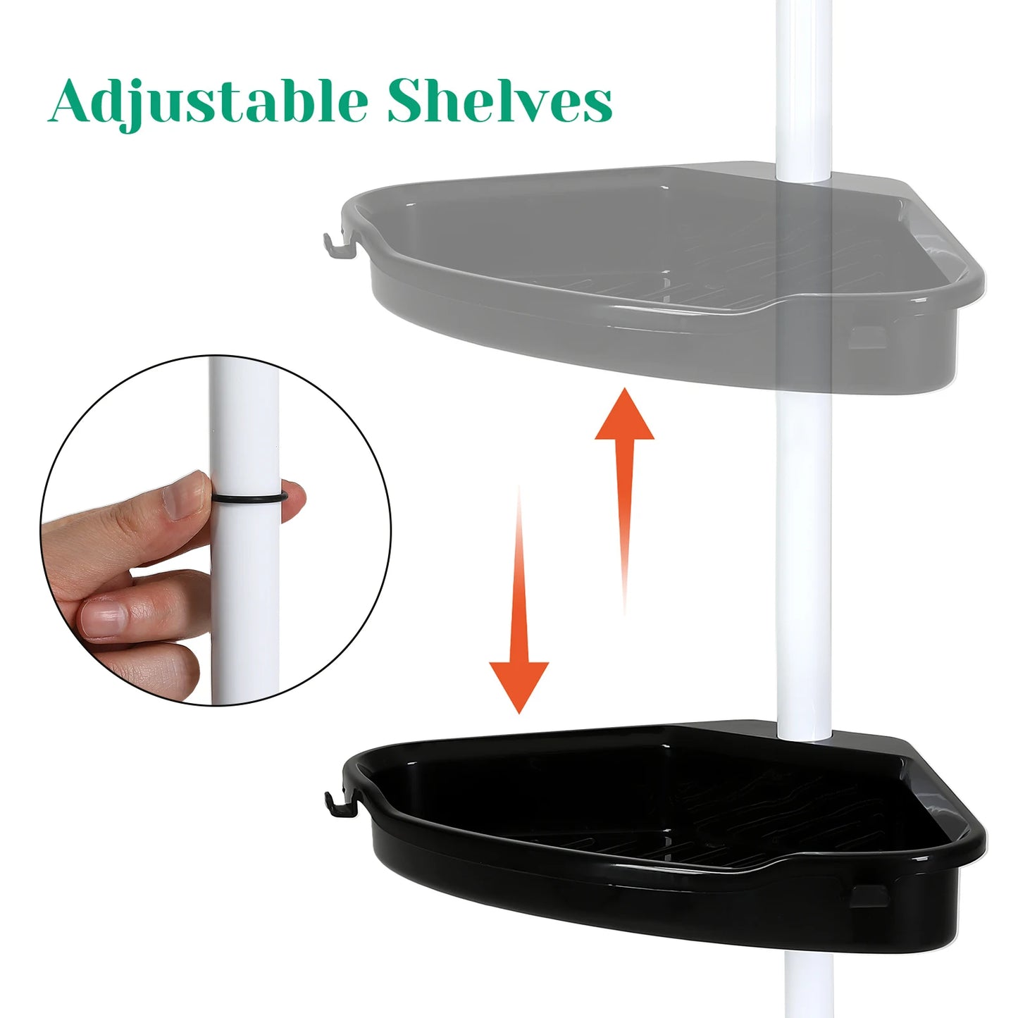 Corner Shower Caddy with Tension Pole
