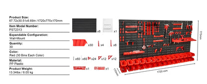 Wall Mounted Storage Bins