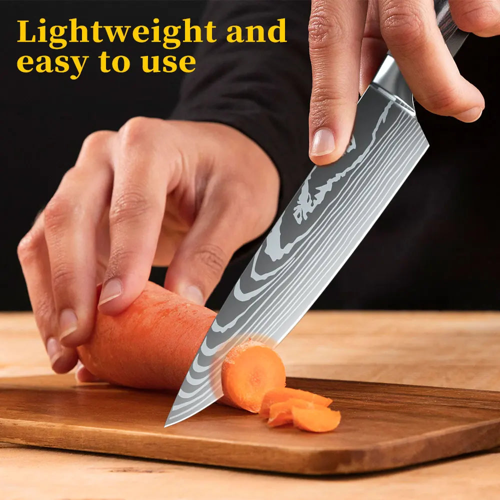 3 Piece High Carbon Stainless Steel Chef Knife set