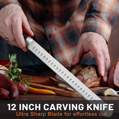 Slicing Knife and Sharpening Rod