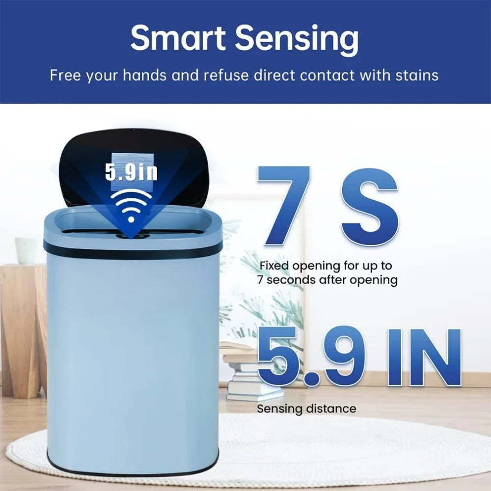 Trash Can with Automatic Lid