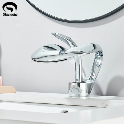 Waterfall Basin Faucet Deck Mounted
