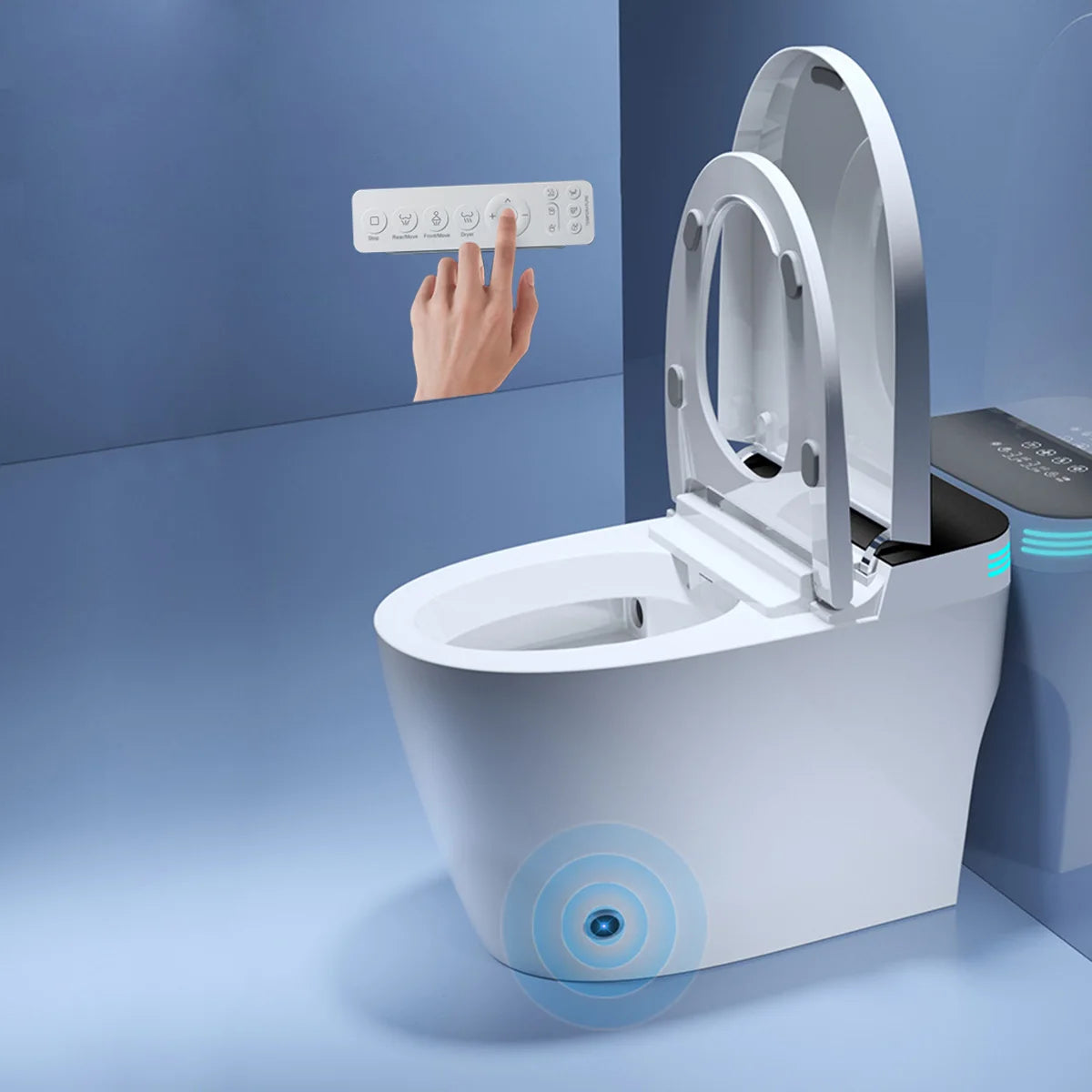 Smart Toilet with Heated Bidet Seat