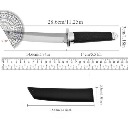 Samurai style kitchen knife