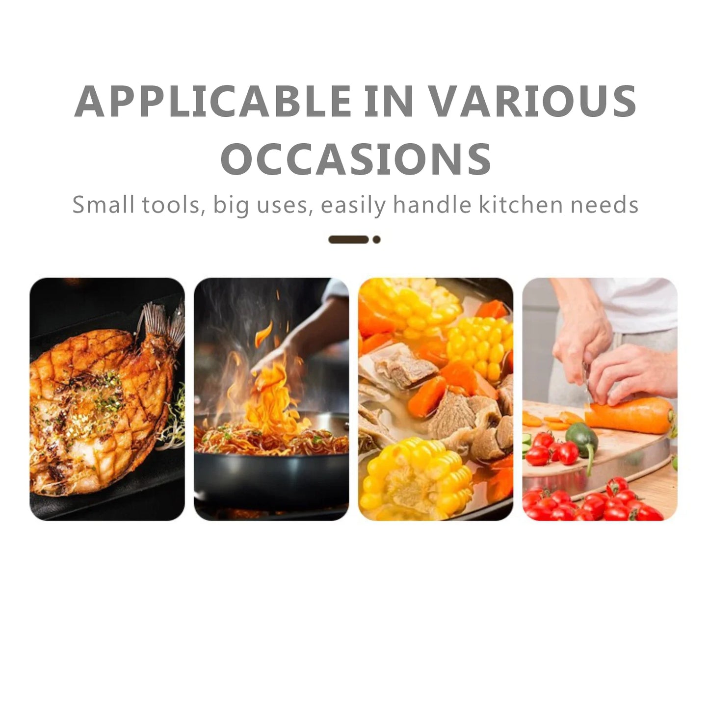 Knife Set Perfect for Various Cooking Tasks