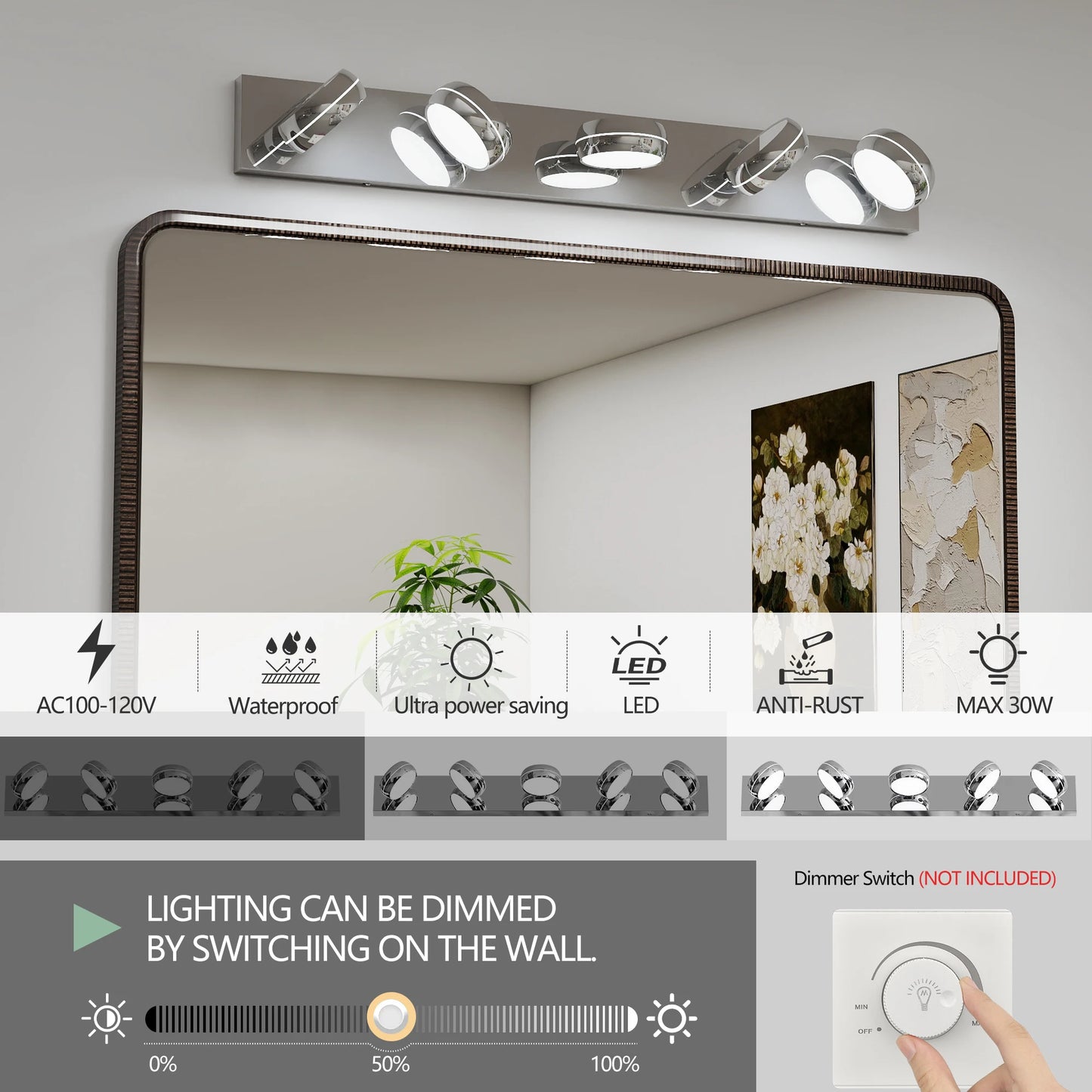Over Mirror Vanity Light