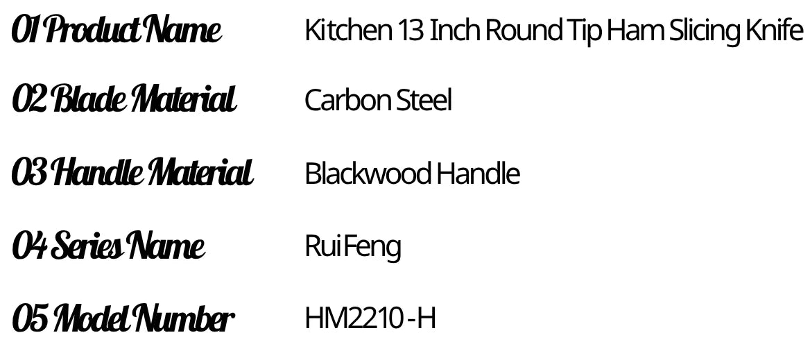 Round Tip Slicing Knife