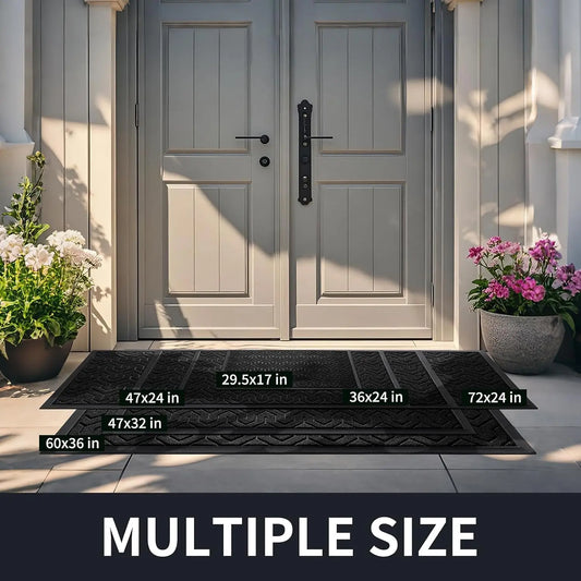 Large Door Mat 36x24, Waterproof Heavy Duty
