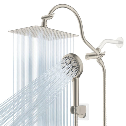 Rainfall Shower Head Handheld Spray Combo