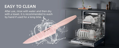 Pink Kitchen Knife Set