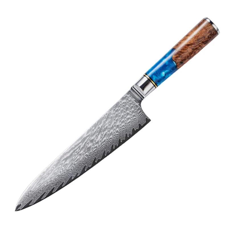 Damascus Steel Kitchen Knife Set