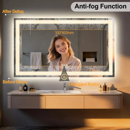 LED Bathroom Mirror Built-in Bluetooth Speaker