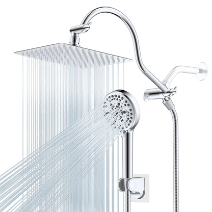 Rainfall Shower Head Handheld Spray Combo