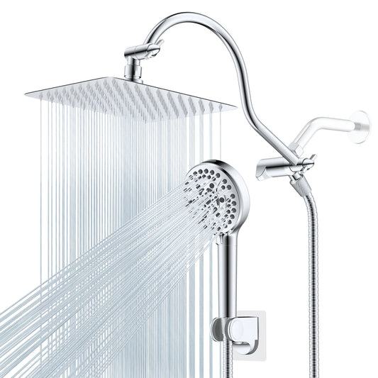 Rainfall Shower Head Handheld Spray Combo