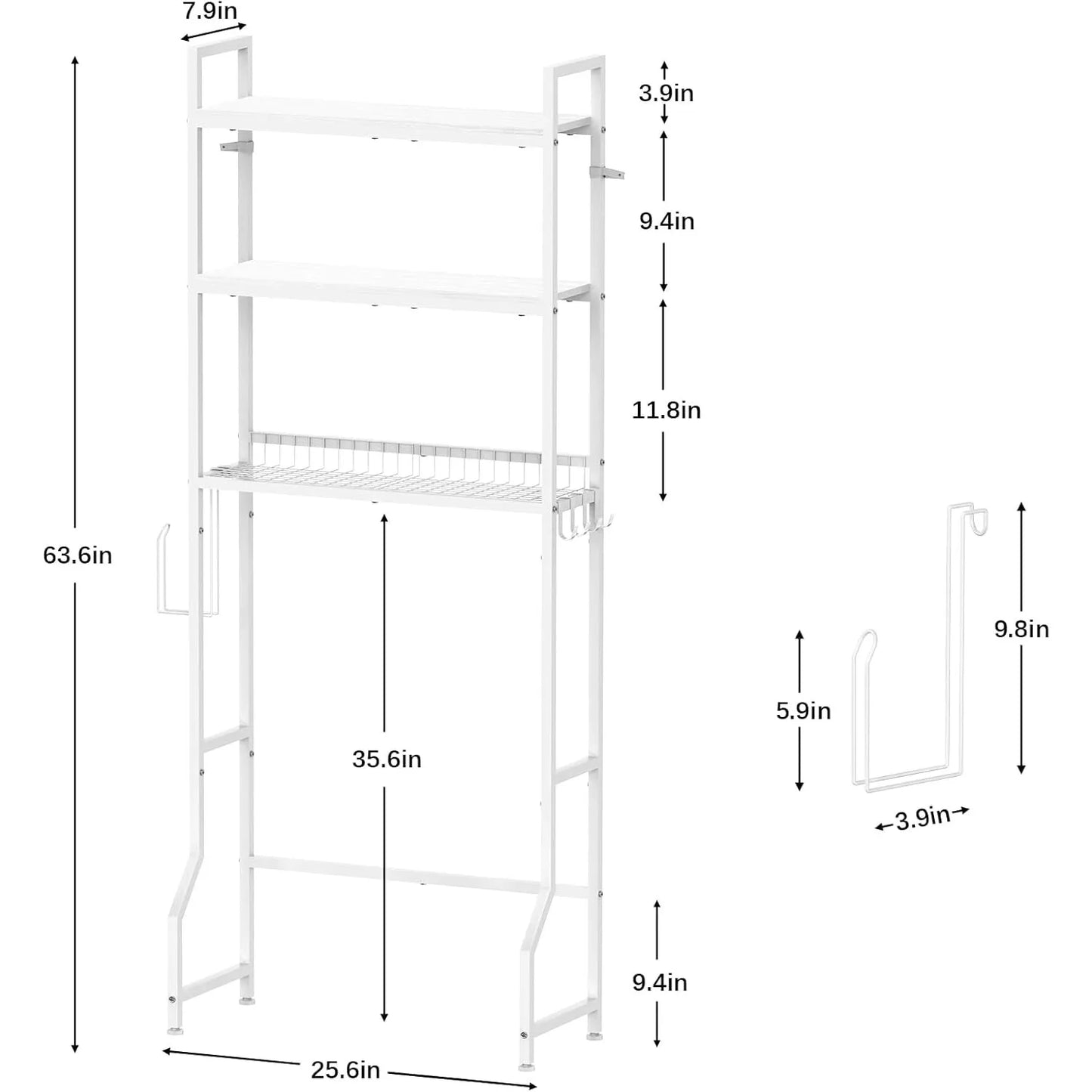 3-Tier Freestanding Storage Organizer