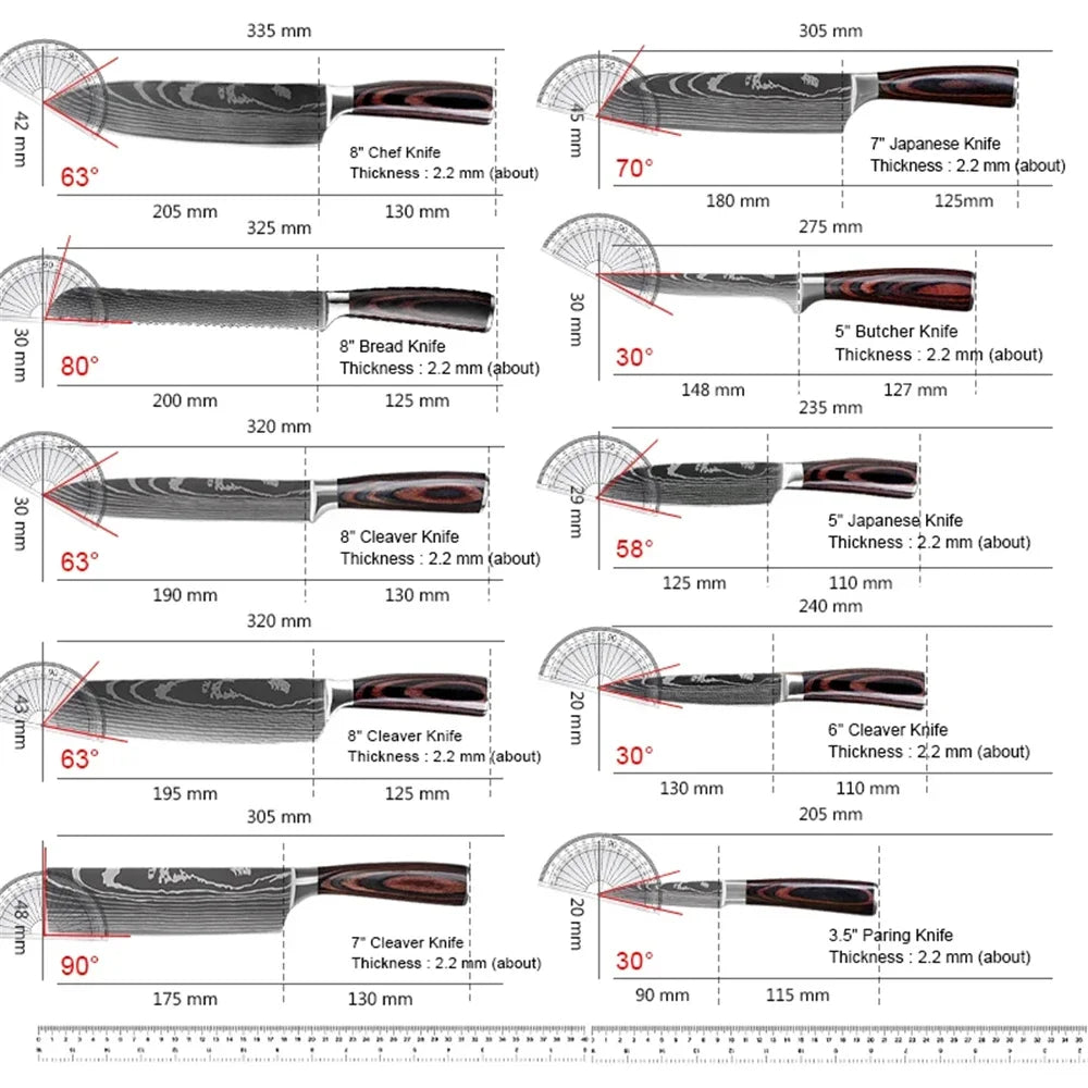 5 piece Knife Set