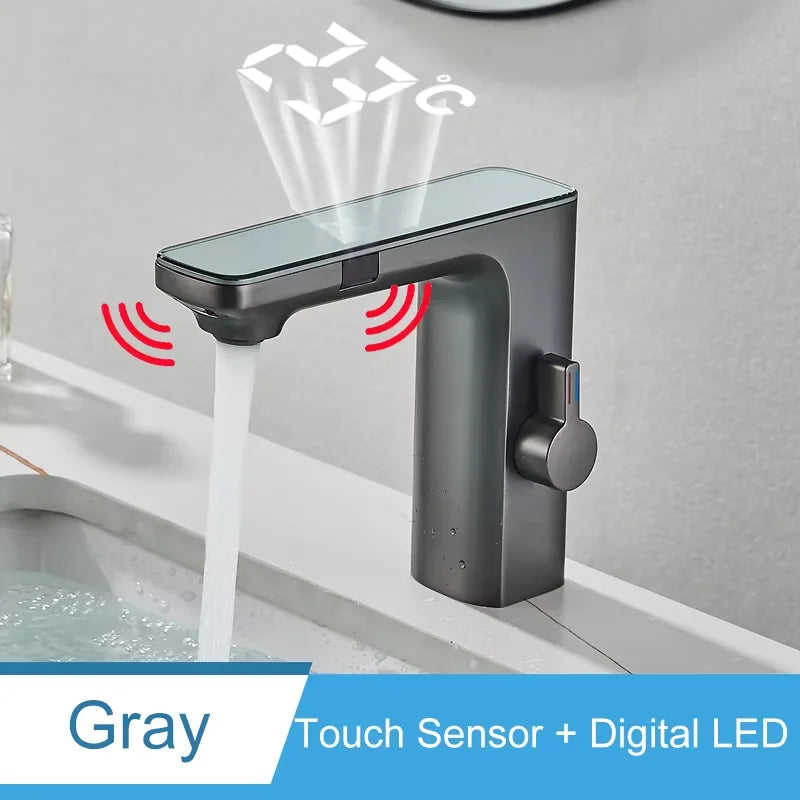Faucets Touch Sensor Digital LED Temperature Display